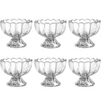 Serving Dessert Bowl Set - 6pcs Ice Cream, Salad, and Fruit Bowls (Brown Box)