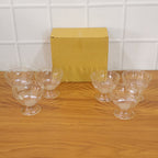 Serving Dessert Bowl Set - 6pcs Ice Cream, Salad, and Fruit Bowls (Brown Box)