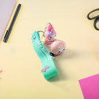 Cute Cartoon Character Silicone Keychain (1 Pc)