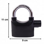 Heavy Duty Security Alarm Padlock with Built In Sound Alert System With 3 keys