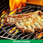 Kitchen Square Stainless Steel Roaster Jali, Barbecue Grill with Wooden Handle