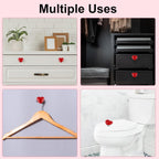 Heart-shaped Knob Pulls Toilet Press Button (4 Pc)