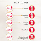 Charm & Glow 5-Step Herbal Facial Kit (1 Pc)