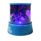 LED Projector Night Light Amazing Lamp, 3 Battery operated lamps, Rotation With the music Function, Master for Kids Bedroom Home Decoration Night Romantic Gift (Battery Not Included / 1 pc)