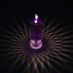 Big Simple Candles for Home Decoration, Crystal Candle Lights, Diwali (Multicolor)