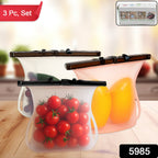 silicone food storage pouch set