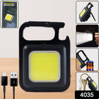 LED light and keychain combo