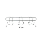 metal coat hook rack