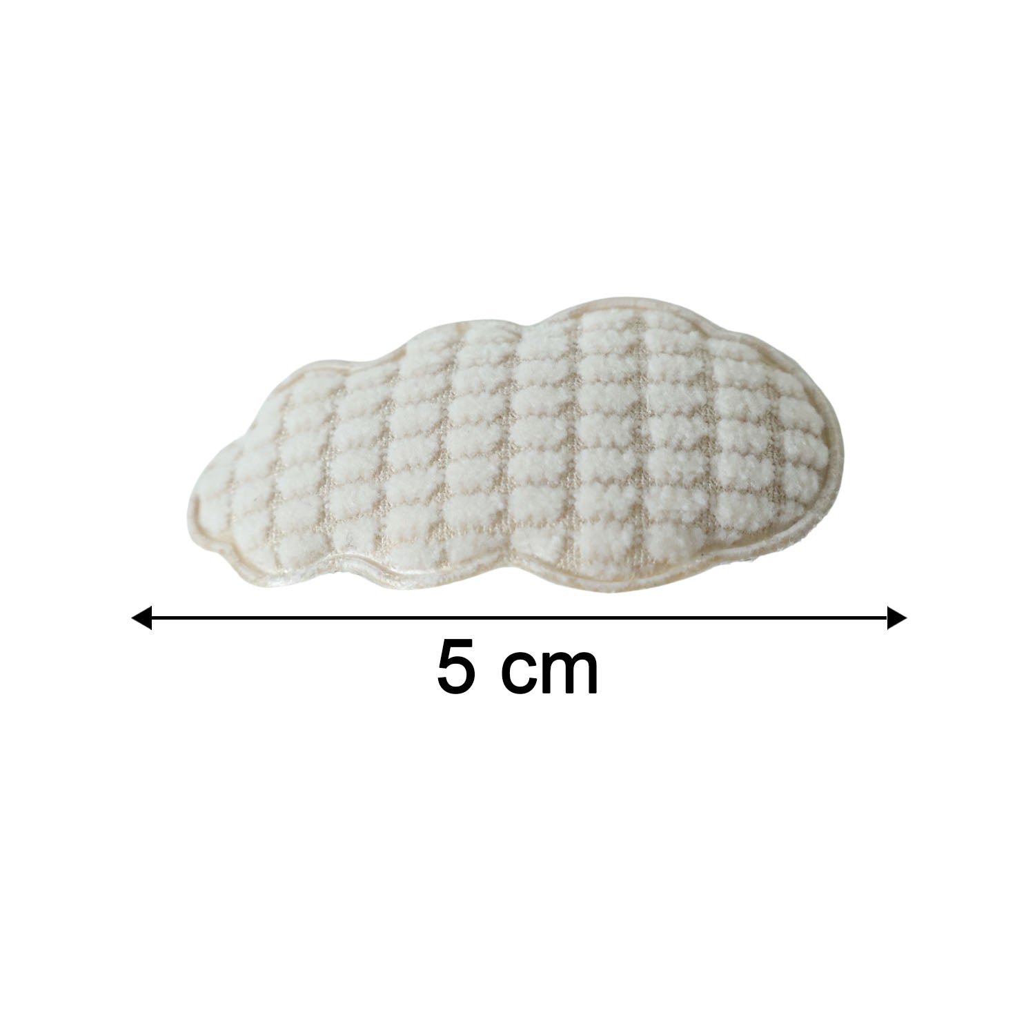 Premium Padded Cloud Shape Hair Clips Set (4 Pc)