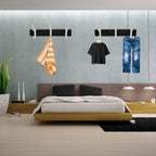 Wall Mounted Coat Hanger Rack – 6 Hooks for Clothes, Jackets & Hats